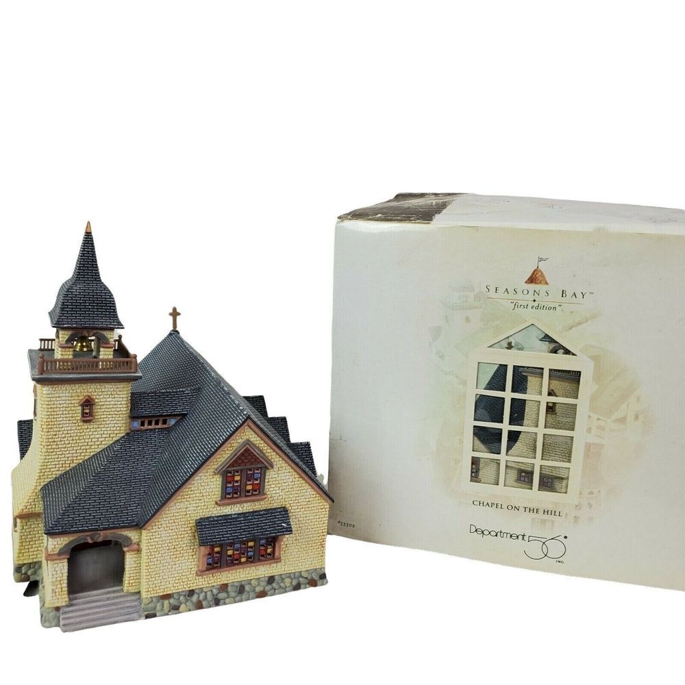 Dept 56‎ Seasons Bay Chapel on the Hill #53302 Christmas Village Church